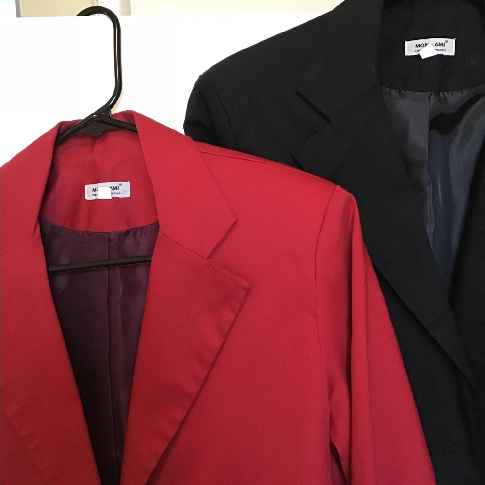 Bundle 2 blazers Red & Black Jackets